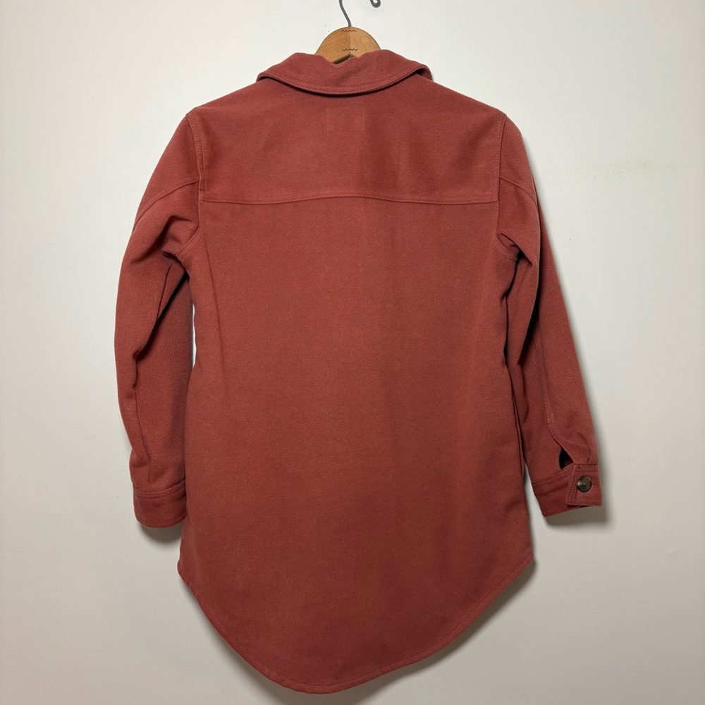 Old Navy Soft-Brushed Utility Shacket Rusty Red Women’s Sz Small Shirt Jacket - Picture 4 of 10